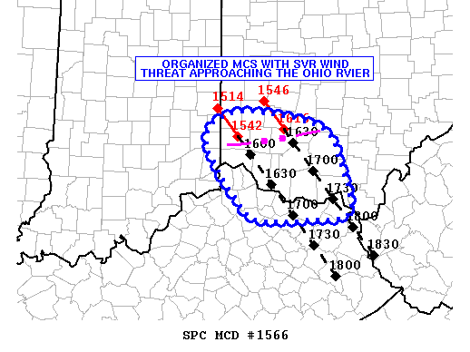 Mesoscale Discussion 1566
