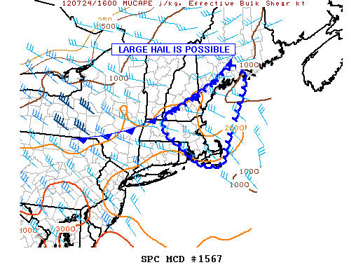 Mesoscale Discussion 1567