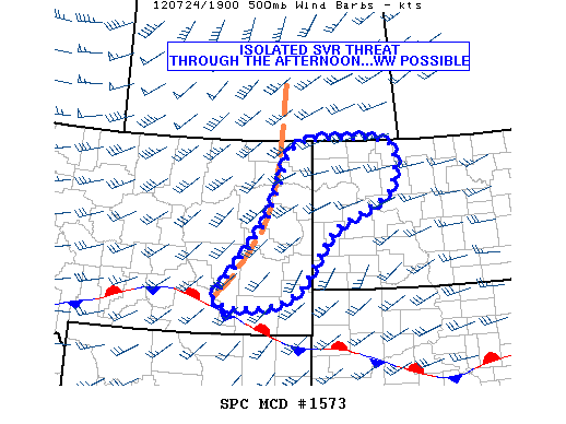 Mesoscale Discussion 1573