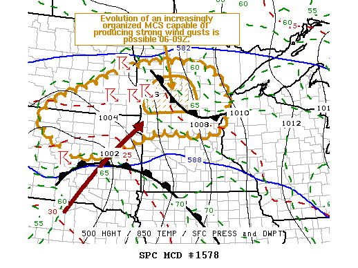 Mesoscale Discussion 1578