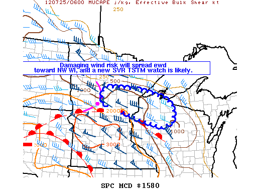 Mesoscale Discussion 1580