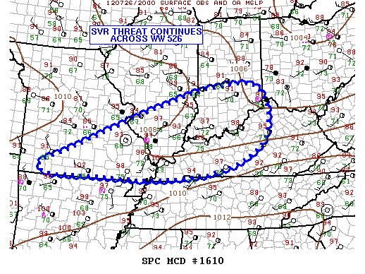 Mesoscale Discussion 1610