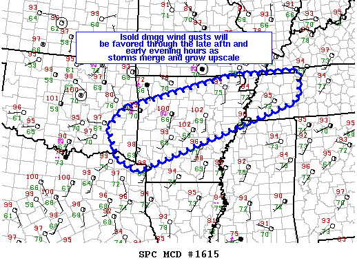 Mesoscale Discussion 1615