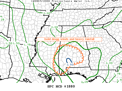 Mesoscale Discussion 1880
