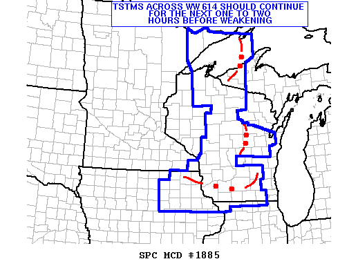 Mesoscale Discussion 1885