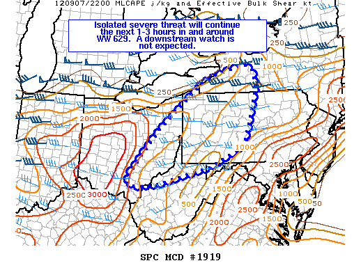 Mesoscale Discussion 1919
