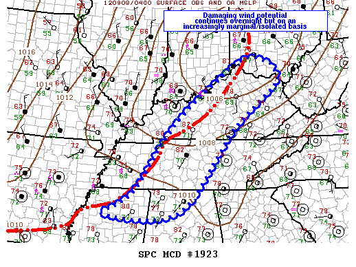 Mesoscale Discussion 1923