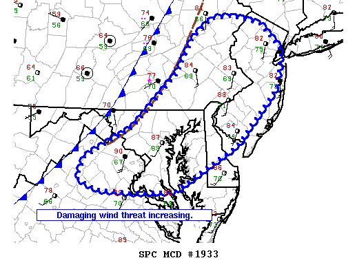 Mesoscale Discussion 1933