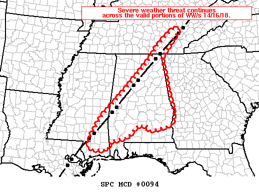 Mesoscale Discussion 94