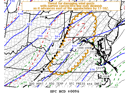 Mesoscale Discussion 96