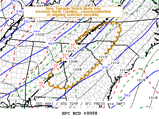 Mesoscale Discussion 98