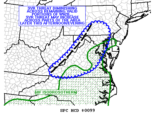 Mesoscale Discussion 99