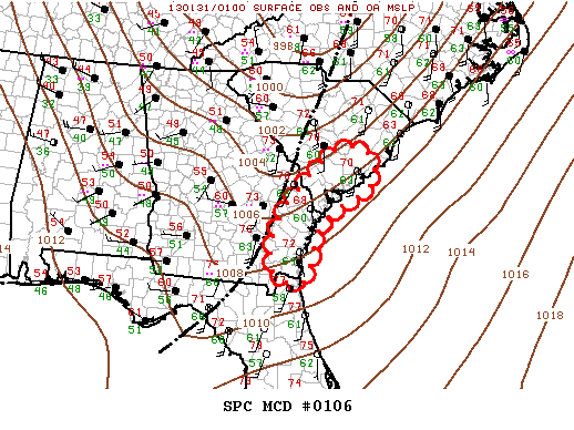 Mesoscale Discussion 106