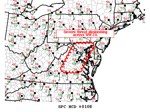 Mesoscale Discussion 108