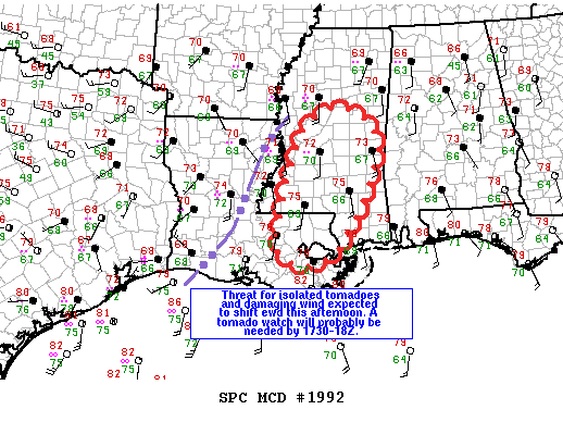 Mesoscale Discussion 1992