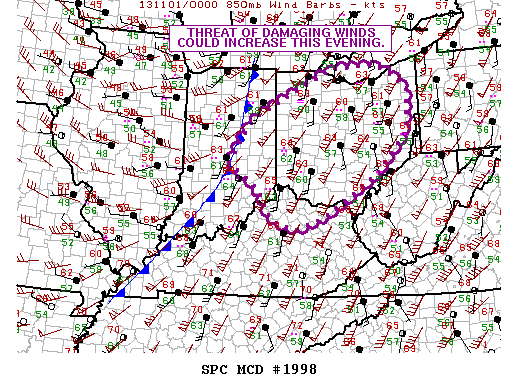 Mesoscale Discussion 1998