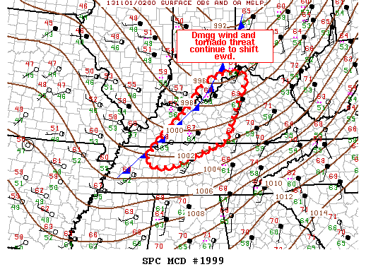 Mesoscale Discussion 1999