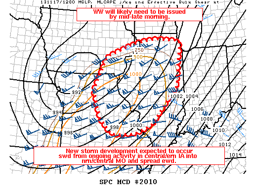 Mesoscale Discussion 2010
