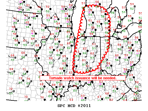 Mesoscale Discussion 2011