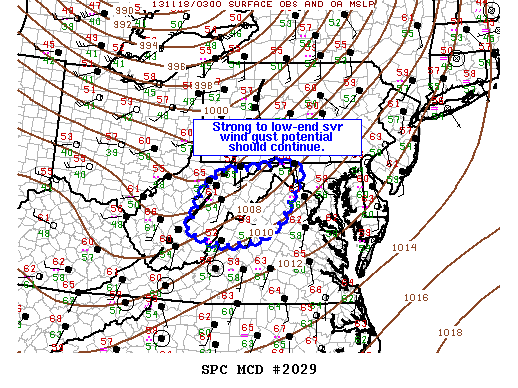 Mesoscale Discussion 2029