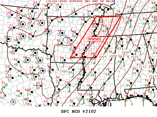 Mesoscale Discussion 2102