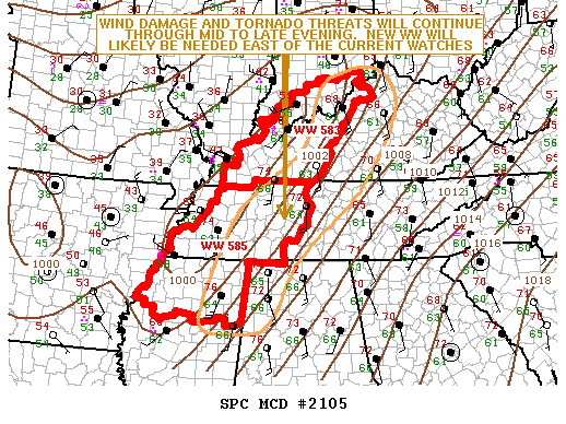 Mesoscale Discussion 2105