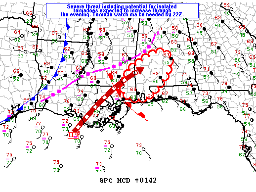 Mesoscale Discussion 142