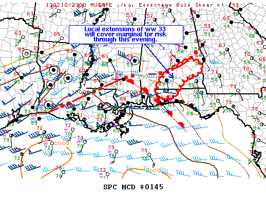 Mesoscale Discussion 145