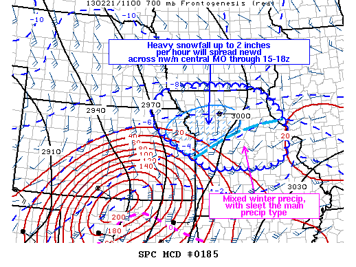 Mesoscale Discussion 185