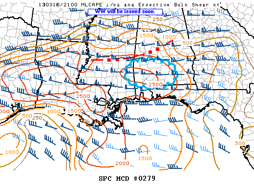 Mesoscale Discussion 279