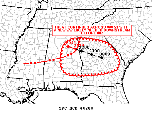 Mesoscale Discussion 280