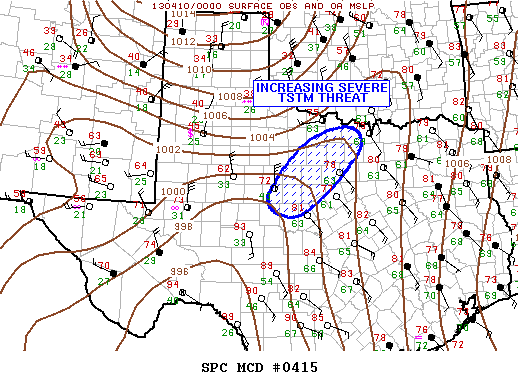Mesoscale Discussion 415