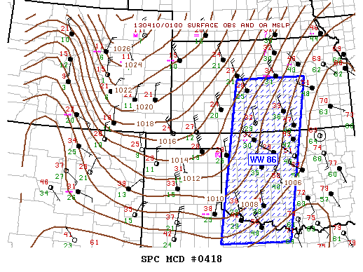 Mesoscale Discussion 418