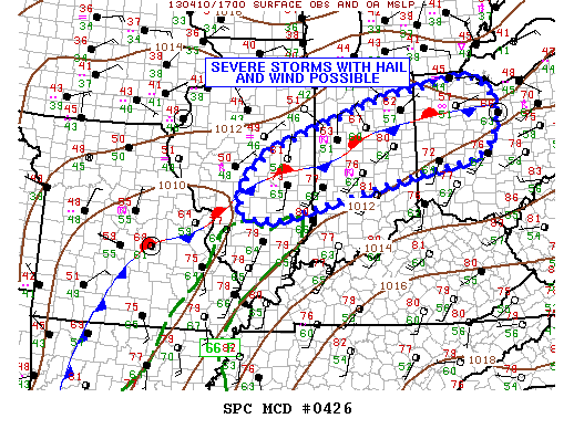 Mesoscale Discussion 426