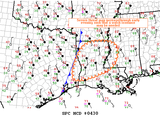 Mesoscale Discussion 430