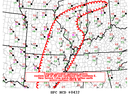 Mesoscale Discussion 432