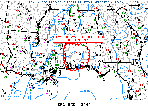 Mesoscale Discussion 444