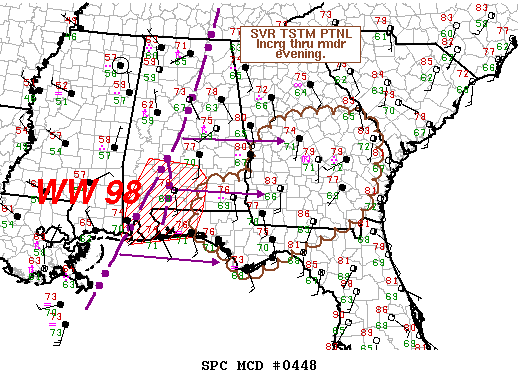 Mesoscale Discussion 448