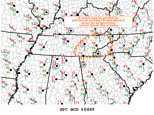 Mesoscale Discussion 449