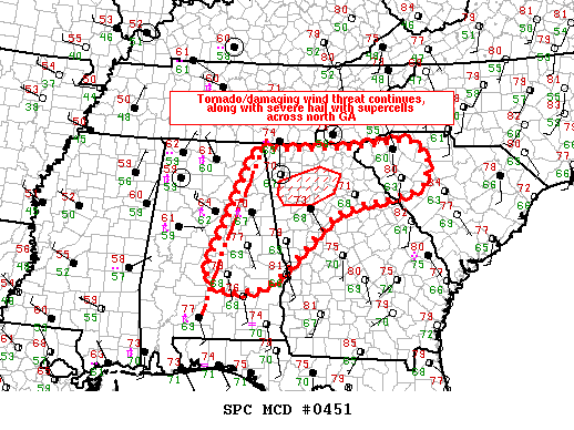 Mesoscale Discussion 451