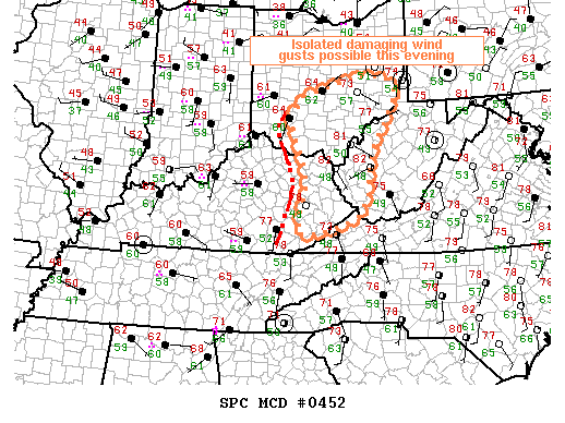 Mesoscale Discussion 452