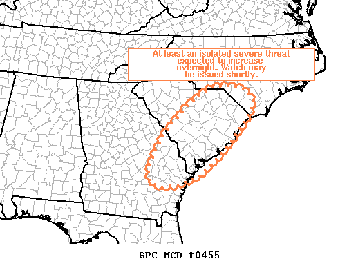 Mesoscale Discussion 455