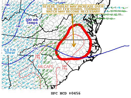 Mesoscale Discussion 456