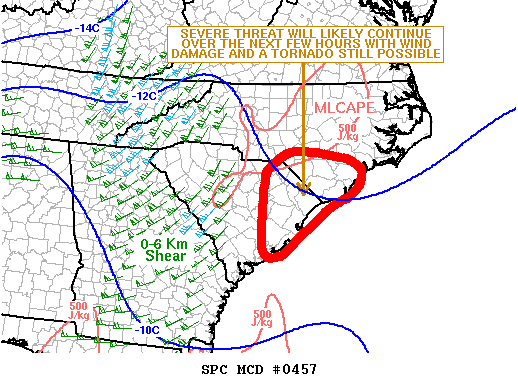 Mesoscale Discussion 457