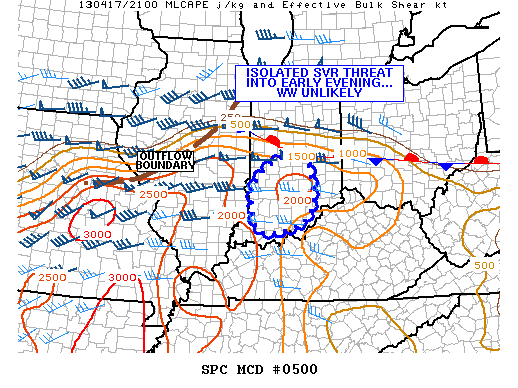Mesoscale Discussion 500
