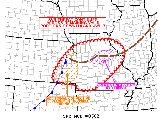 Mesoscale Discussion 502