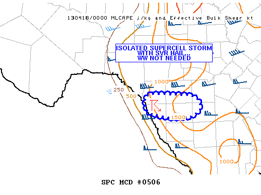 Mesoscale Discussion 506