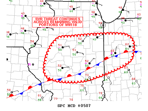 Mesoscale Discussion 507