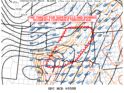 Mesoscale Discussion 508