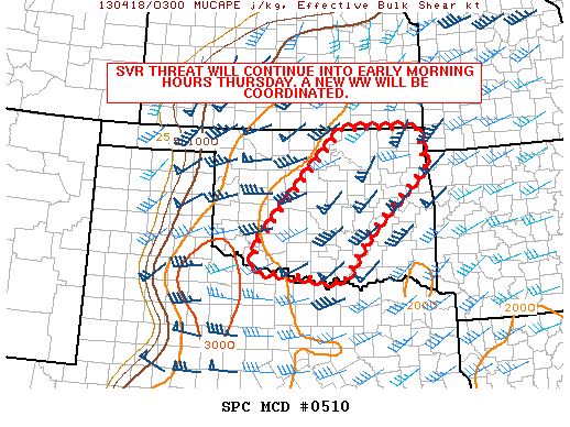 Mesoscale Discussion 510